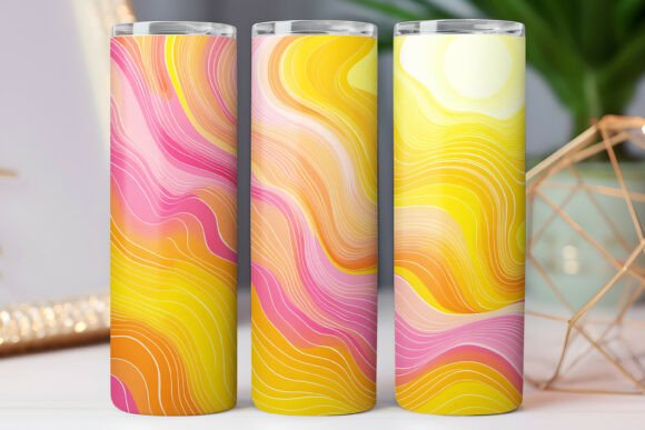 Abstract Color Tumbler Wraps 20oz Skinny Graphics Review