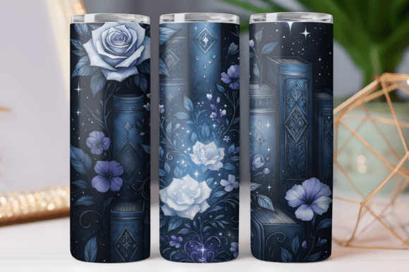 Book Lover Tumbler Wrap Photo Art 20oz: Graphics for Tumbler Wraps