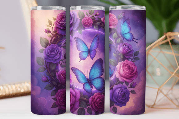 Butterfly Tumbler Wrap Graphics: Tumbler Wraps Design Review