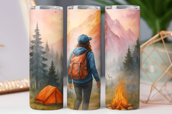Camp Girl Tumbler Wrap: Graphics for Local Brands