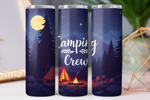 Camping Crew Tumbler Wrap: Graphics for Modern Brands