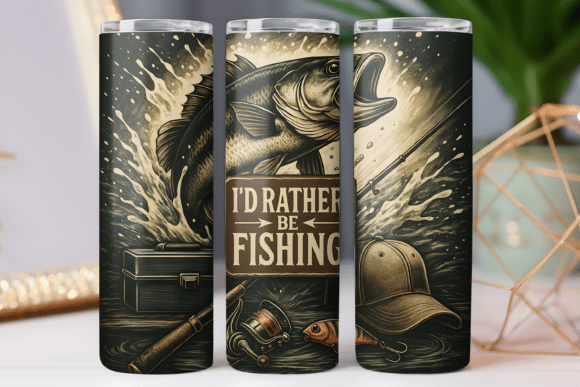 Fishing Father Tumbler Wrap Graphics for Tumbler Wraps