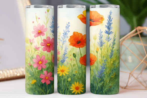 Floral Watercolor Pattern Tumbler Wrap Review