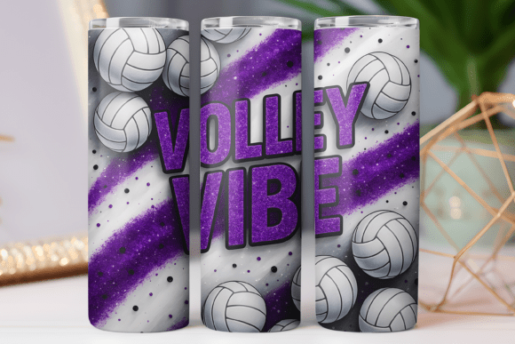 Graphics for Tumbler Wraps: Volleyball Vibe Review