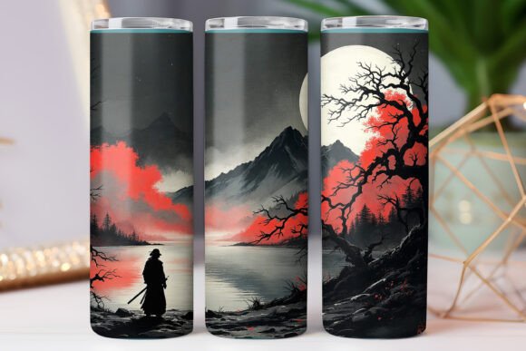 Japanese Culture Tumbler Wrap Design Png for Tumbler Wraps Graphics