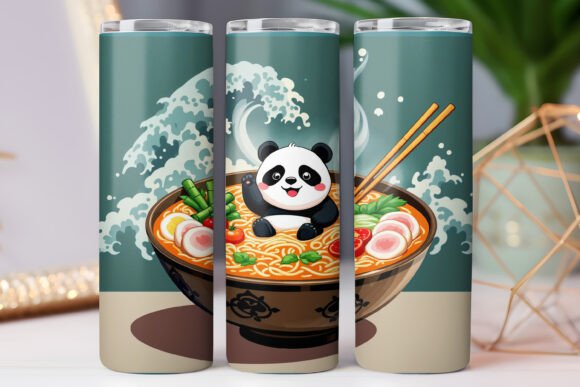 Japanese Panda with Ramen Tumbler Wraps Review for Sellers