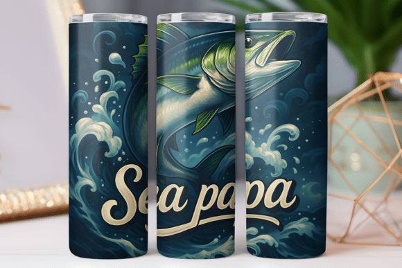 Sea Papa Father Tumbler Wrap Graphics Review