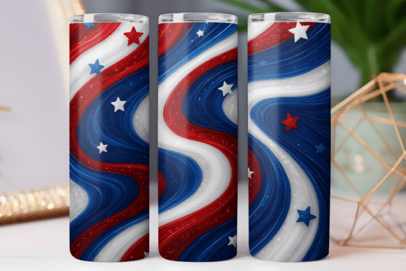 Star Patriotic Tumbler Wrap Art 20oz Graphics for Tumbler Wraps