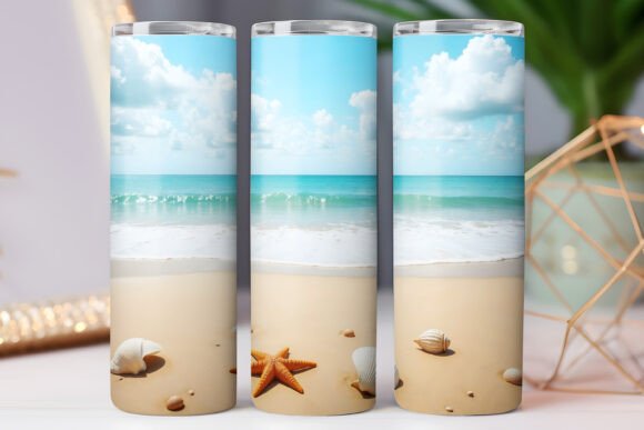 Summer Tumbler Wrap 20oz Skinny: Graphics & Tumbler Wraps