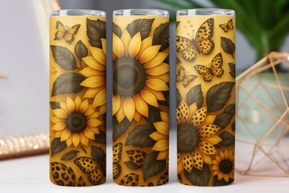 Sunflower Pattern Tumbler Wraps: Graphics Review