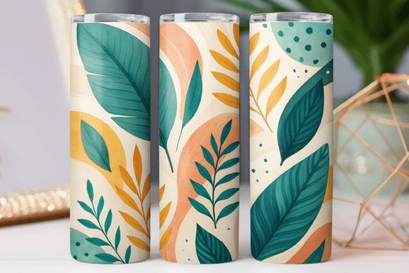 Tropical Pattern Tumbler Wrap Art Skinny – Graphics for Tumbler Wraps