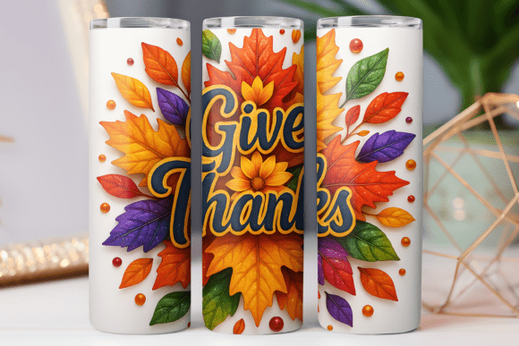 Tumbler Wraps & Graphics: Thanks Thanksgiving Day PNG Review