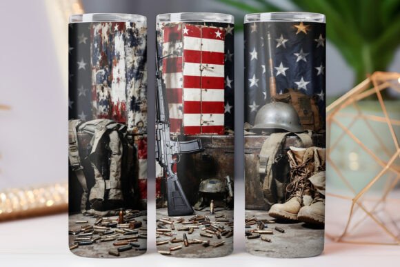 Us Veteran Tumbler Wrap Proud 20oz Pngs