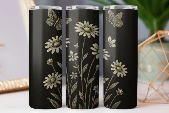 Vintage Wildflower Tumbler Wrap 20oz Art: Graphics & Tumbler Wraps Review