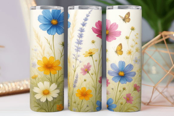 Wildflower Pattern Tumbler Wrap Graphics Review
